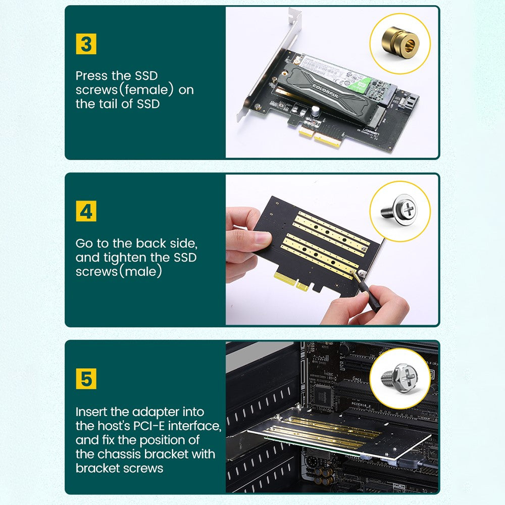 UGREEN CM302 SSD Interface Adapter (70504), NVMe M.2 / SATA - PCIe 3.0 X4