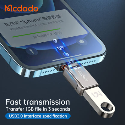 OTG Lightning - USB-A McDodo OT-8600 Adapter, Grau