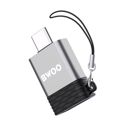 Adaptateur OTG USB-A - USB-C BWOO BZ-35, Gris