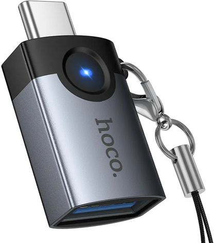 Adaptateur OTG USB-C - USB-A HOCO UA46C, Gris