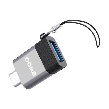 Adaptateur OTG USB-A - USB-C BWOO BZ-35, Gris