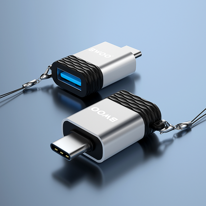 Adaptateur OTG USB-A - USB-C BWOO BZ-35, Gris