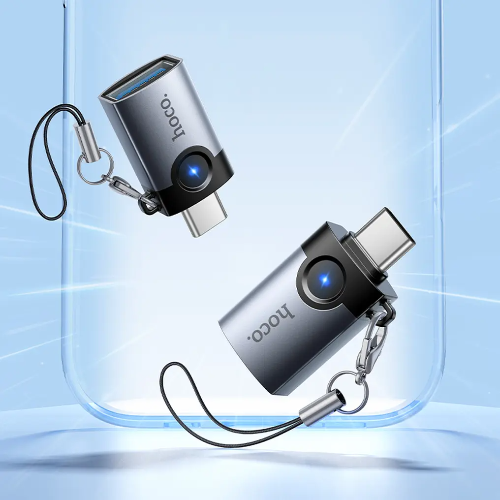 Adaptateur OTG USB-C - USB-A HOCO UA46C, Gris