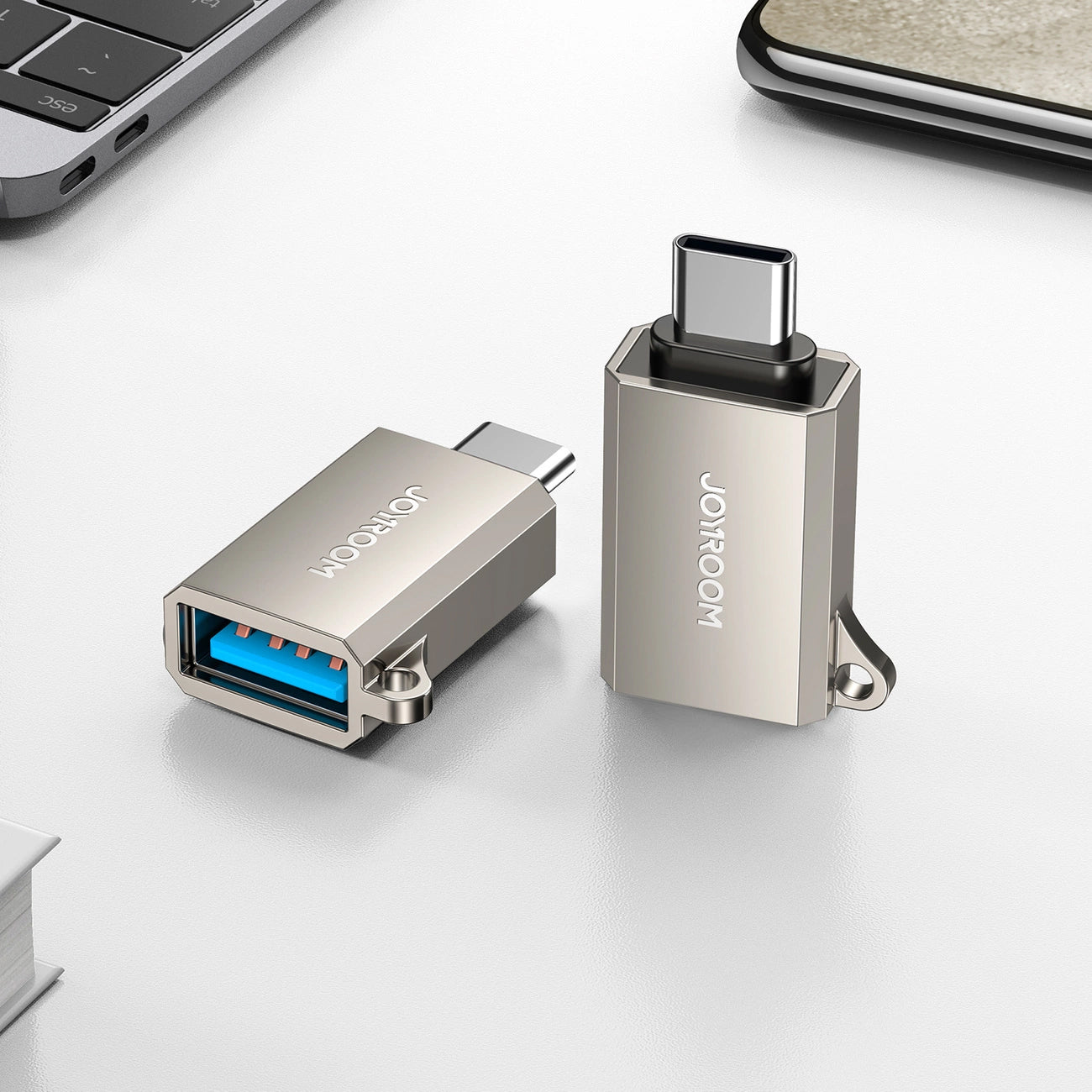 OTG Adapter USB-C - USB-A Joyroom S-H151, Silber