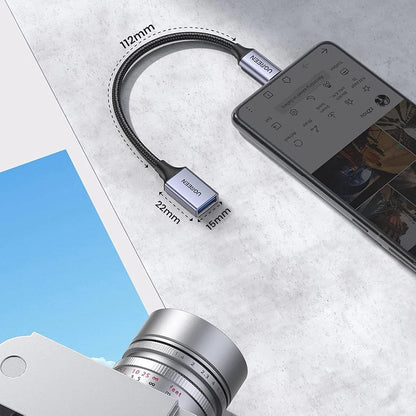 OTG-Adapter USB-C - USB-A UGREEN US378 (70889), Grau