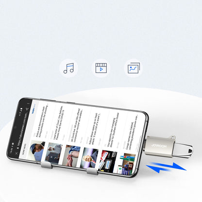 OTG Adapter USB-C - USB-A Joyroom S-H151, Silber
