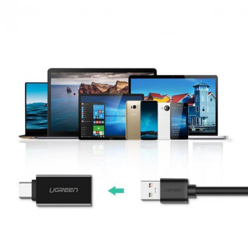 OTG Adapter USB-C - USB-A UGREEN US173, Schwarz