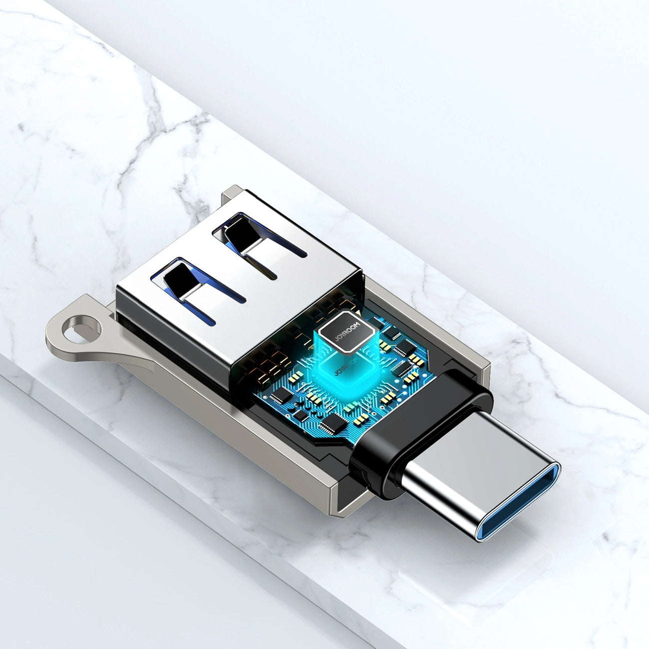 OTG Adapter USB-C - USB-A Joyroom S-H151, Silber