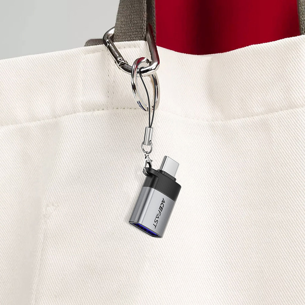 OTG Adapter USB-C - USB-A Acefast J7, Grau