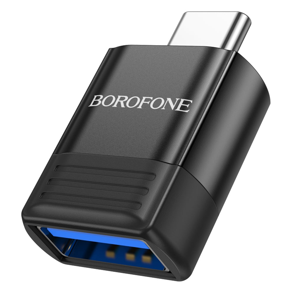 Adaptateur OTG USB-C - USB-A Borofone BV18, Noir