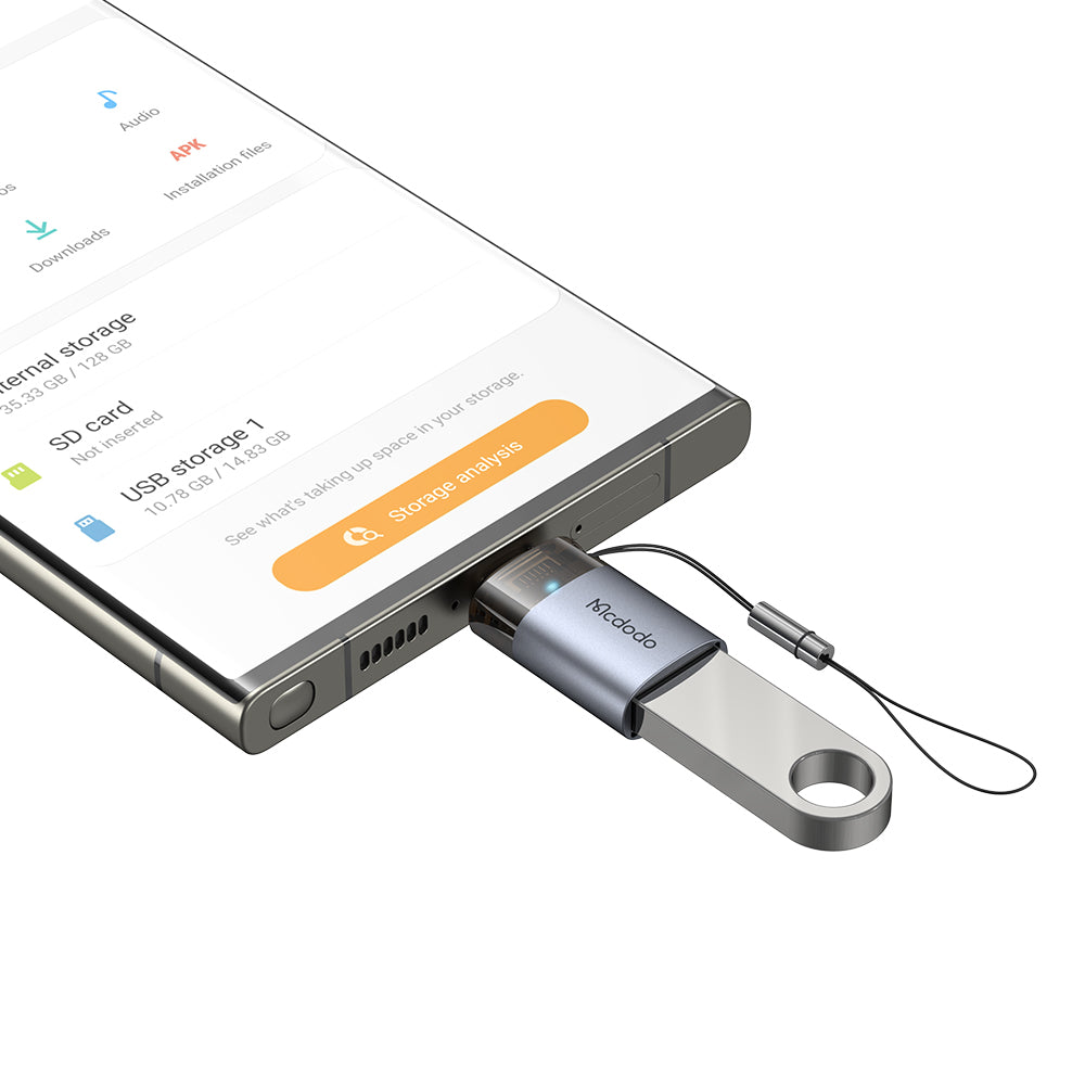 Adaptateur OTG USB-C - USB-A McDodo OT-7400, Noir