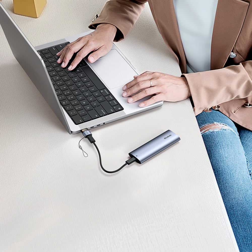 Adaptateur de Données et de Chargement USB-C - USB-A McDodo OT-7580, Noir