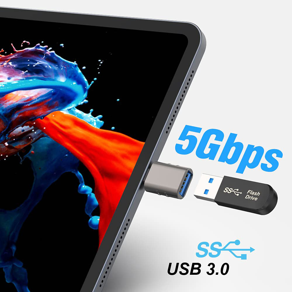 OTG Adapter USB-C - USB-A Techsuit A10 SlateVolt, Grau