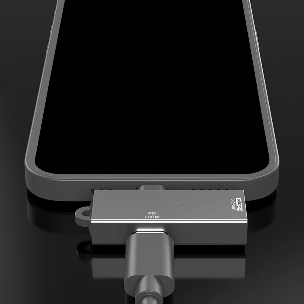 Adaptateur OTG USB-C - USB-A Techsuit A21, Gris