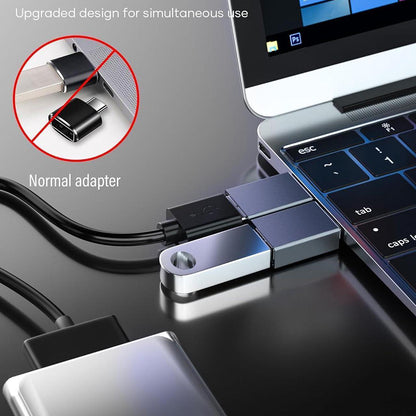 OTG Adapter USB-C - USB-A Techsuit A8 SlateVolt, Grau