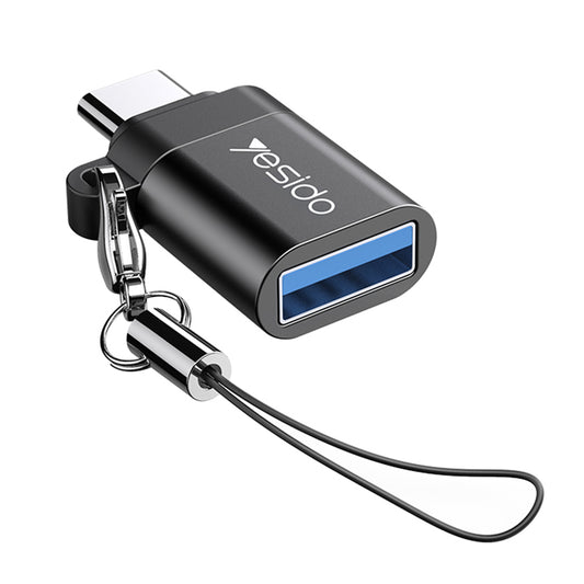 Adaptateur OTG USB-C - USB-A Yesido GS06, Noir