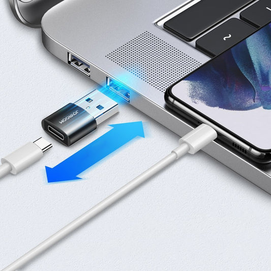 USB-C - USB-A Daten- und Ladeadapter Joyroom S-H152, Set 2 Stück, Schwarz