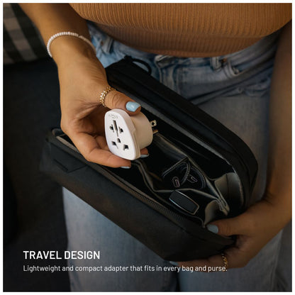 Fixed EU / UK / USA - US Network Adapter, White