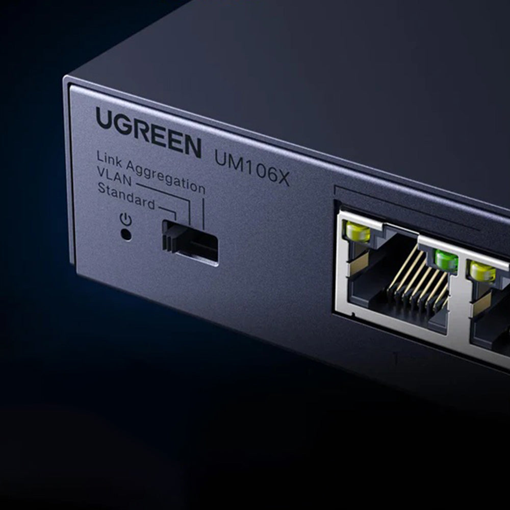 UGREEN Netzwerk-Switch 35048EU, 5 x RJ45, Grau