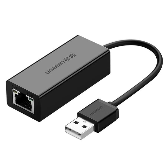 UGREEN CR110 Netzwerkkarte, RJ45, USB, Schwarz