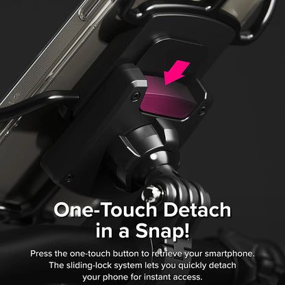 Adaptateur Téléphone Ringke Quick & Go pour Support Vélo, Set 2 pièces, Noir