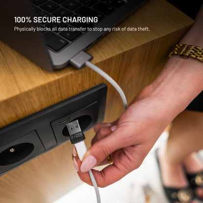 USB-Datenblockieradapter Fixed, USB-A / USB-C, 2in1, Schwarz