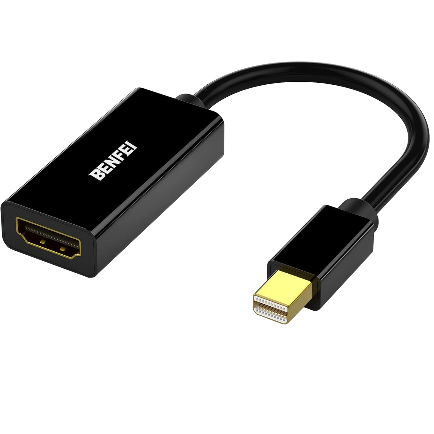 Benfei Videoadapter, MiniDisplayPort - HDMI, Schwarz