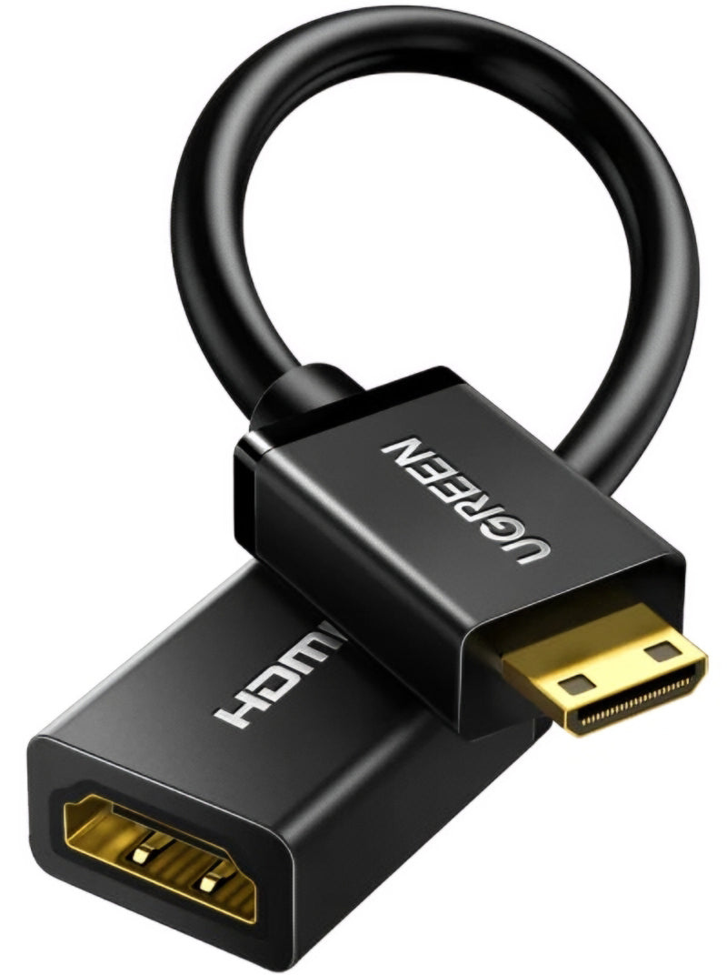 Videoadapter UGREEN 20137, miniHDMI - HDMI, 4K, Schwarz