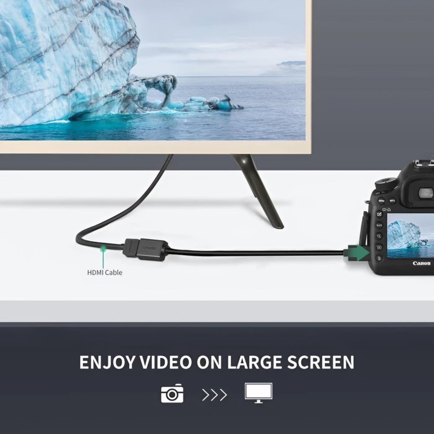 Videoadapter UGREEN 20137, miniHDMI - HDMI, 4K, Schwarz