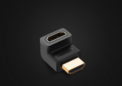 UGREEN Angled Video Adapter, HDMI - HDMI, 4K, Black