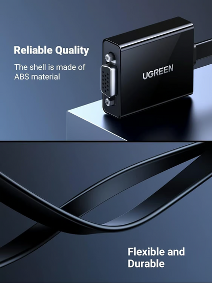 UGREEN CM611 Videoadapter (90813), HDMI - VGA, 1080P, Schwarz
