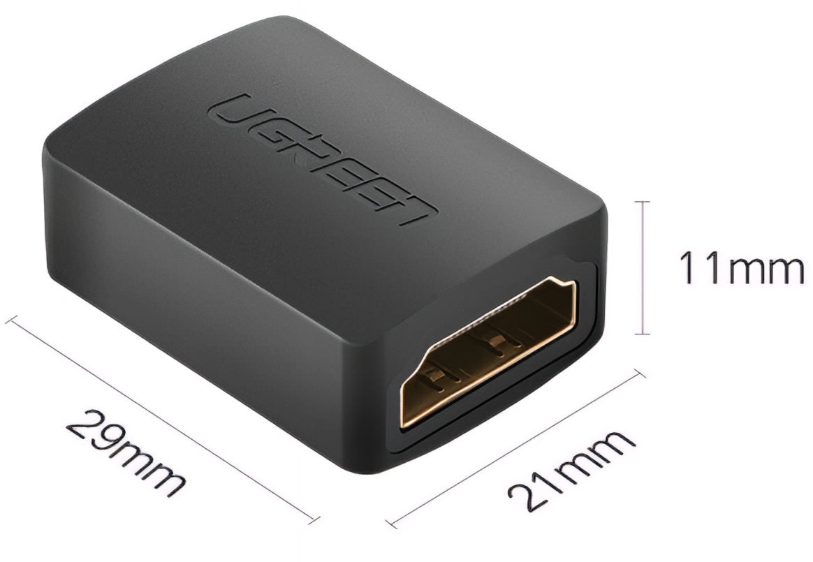 Videoadapter UGREEN HD112, HDMI - HDMI, 4K, Schwarz