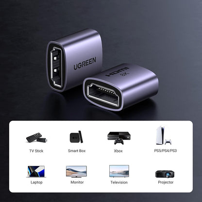 Adaptateur Vidéo UGREEN HD159 (90592), HDMI - HDMI, 8K, Gris