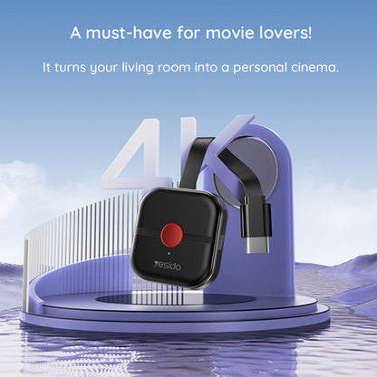 Adaptateur Multimédia Sans Fil Yesido TV10, Noir