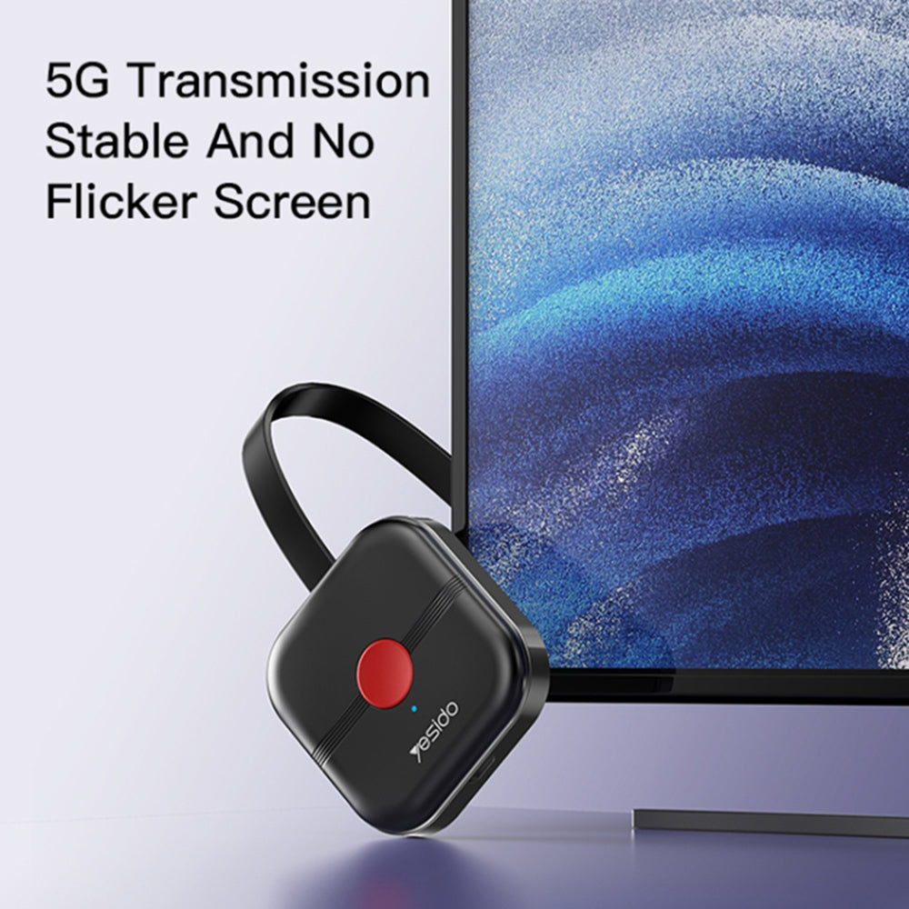 Yesido TV10 5G Wireless Multimedia Adapter, Schwarz