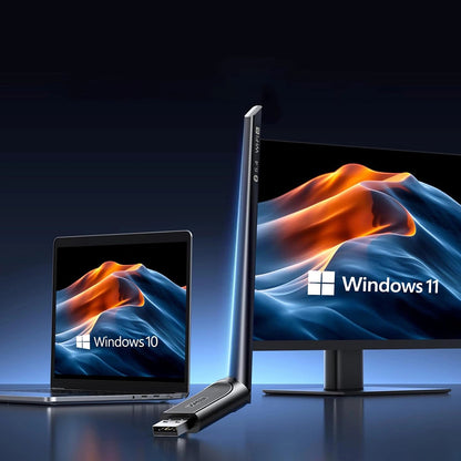 Adaptateur sans fil UGREEN AX900 (75109), Dual Band, Wi-Fi 6, 600Mbps, Noir