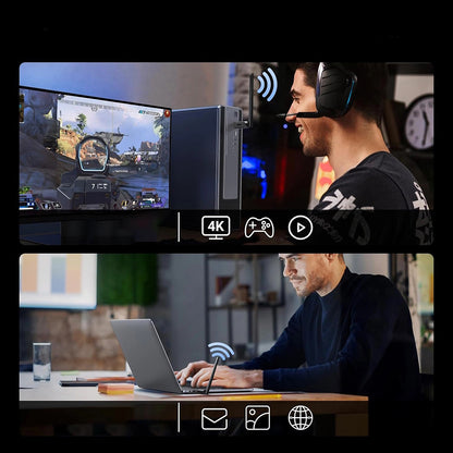 Adaptateur sans fil UGREEN AX900 (75109), Dual Band, Wi-Fi 6, 600Mbps, Noir