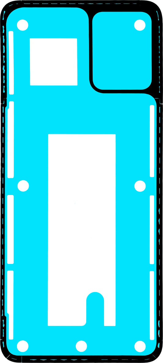 Adhésif Couvercle Batterie Motorola Moto E13, Service Pack 5D78C23203