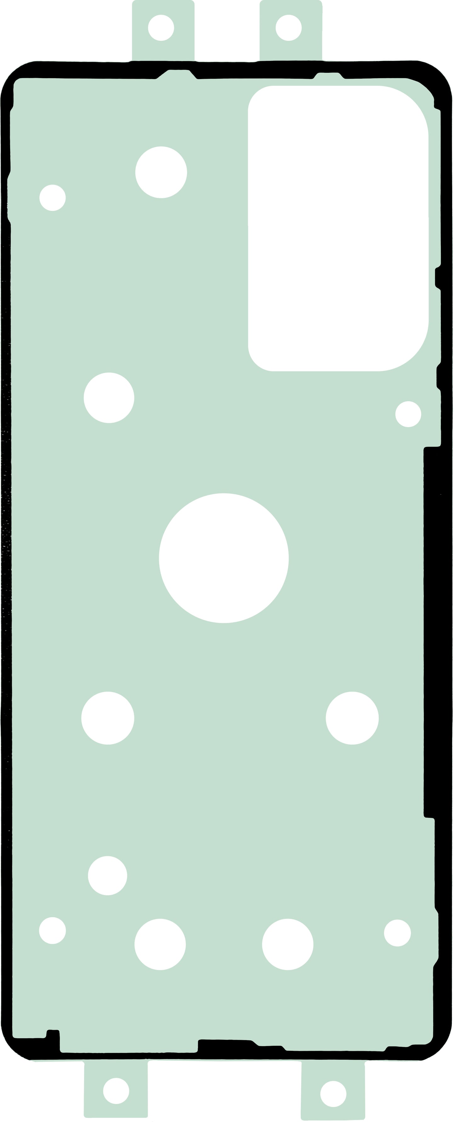OEM Battery Cover Adhesive, 155mm x 70mm