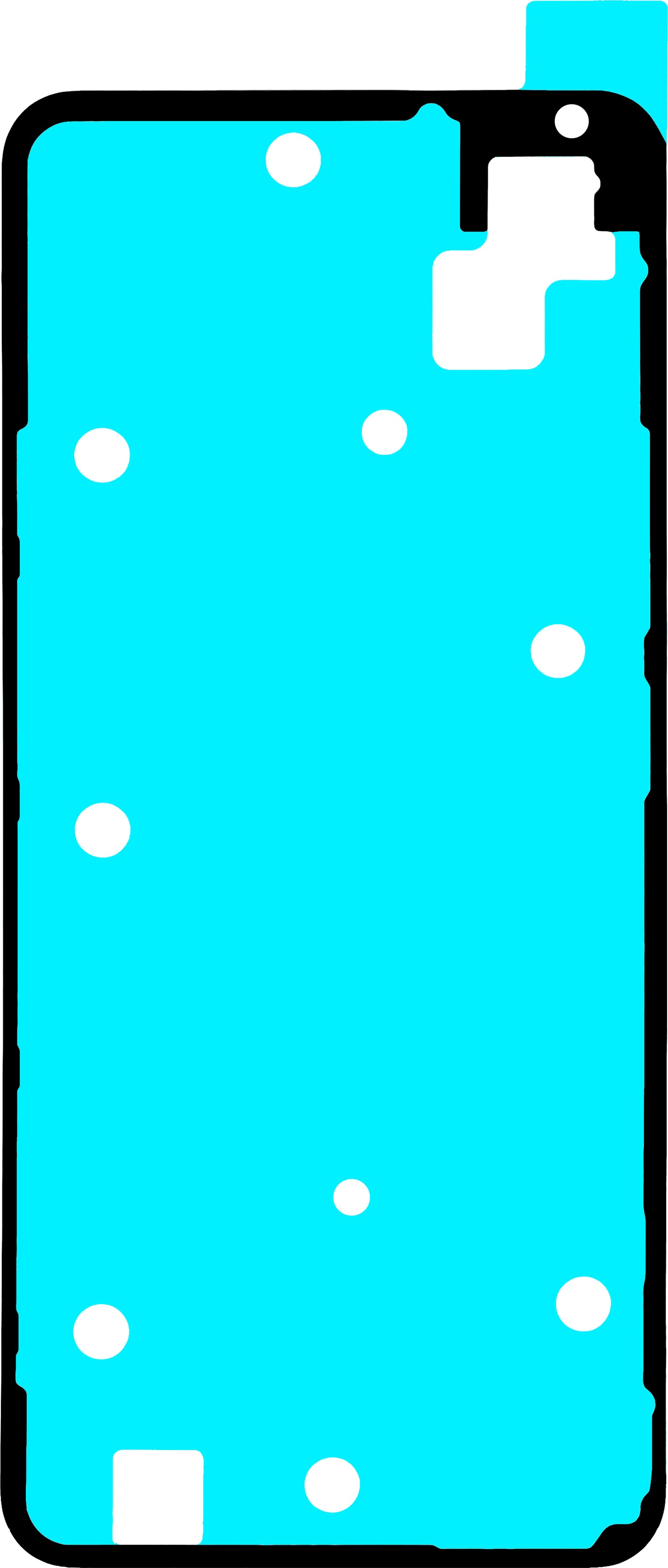 Adhésif Couvercle Batterie Realme Note 70T, Service Pack 612717000818