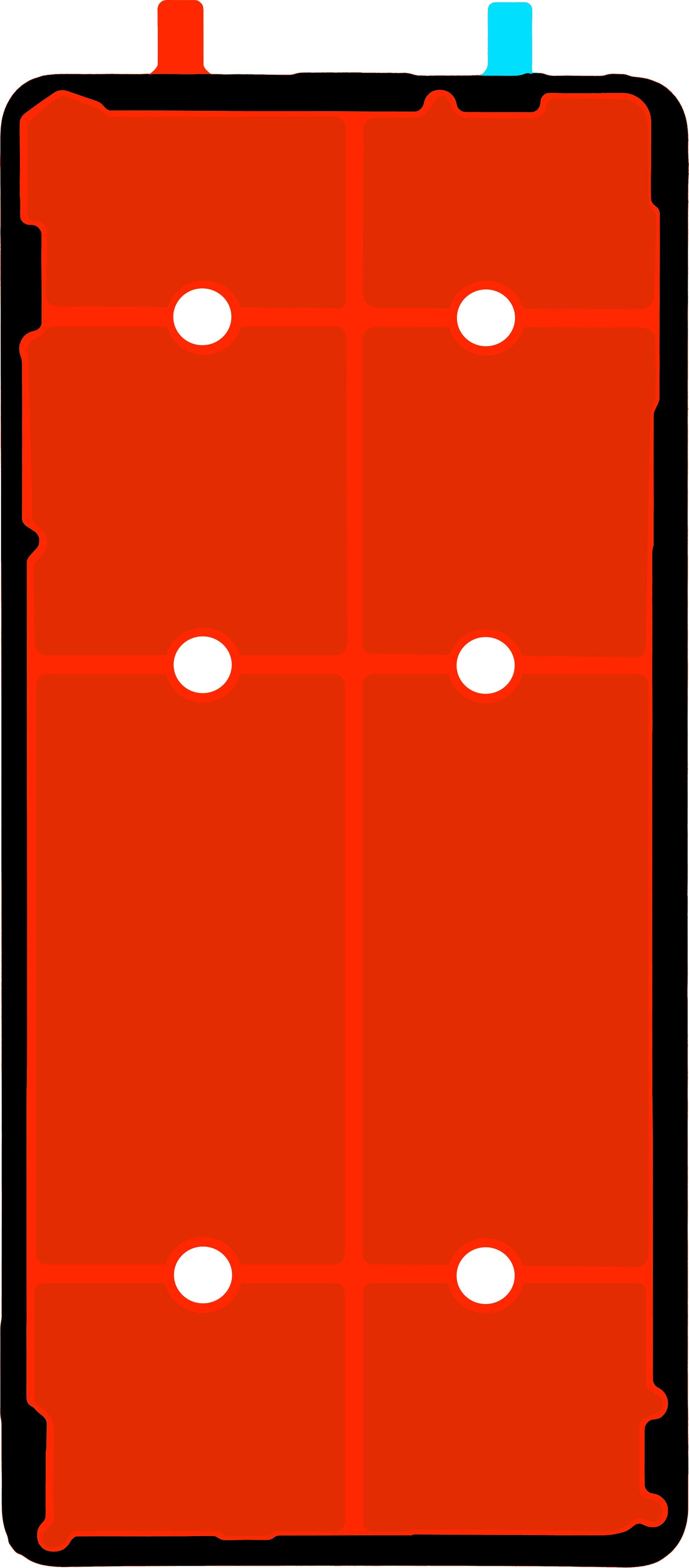 Adhésif Couvercle Batterie Realme GT 6, Service Pack 612717000253