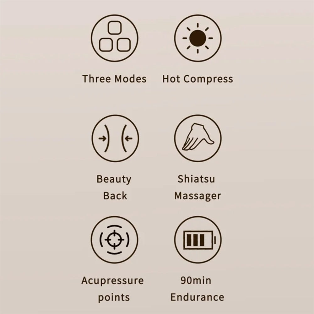 Appareil de massage pour le cou Yesido MG16, Beige