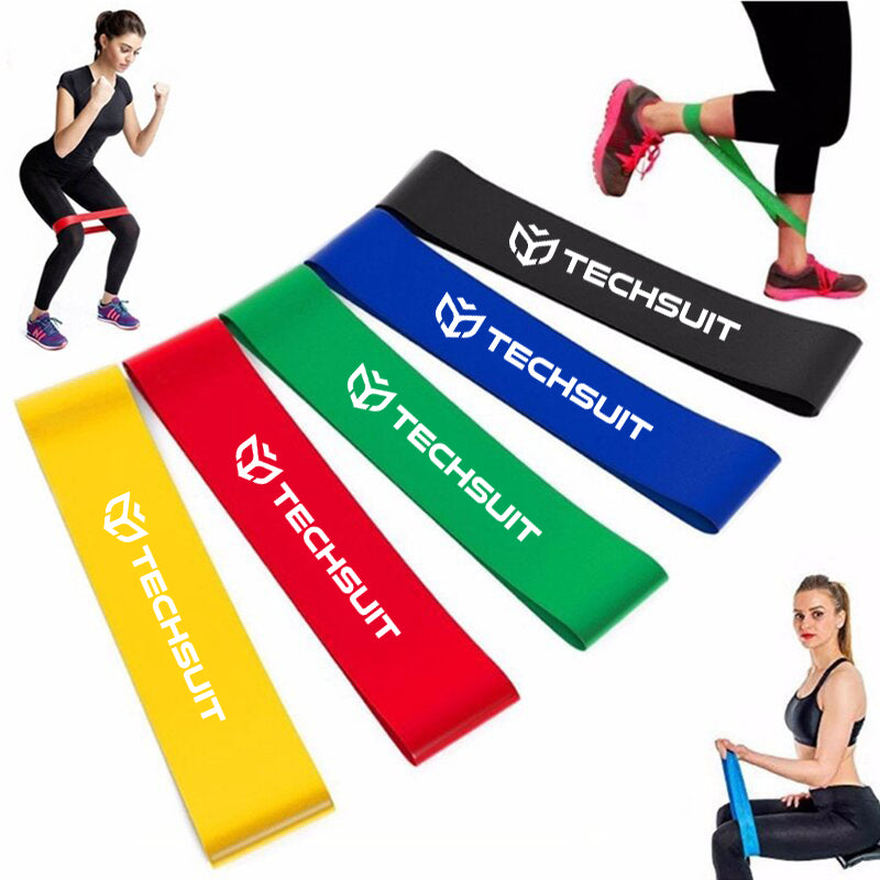 Bande Élastique Fitness Techsuit TS-01, Set de 5 pièces, Multicolore