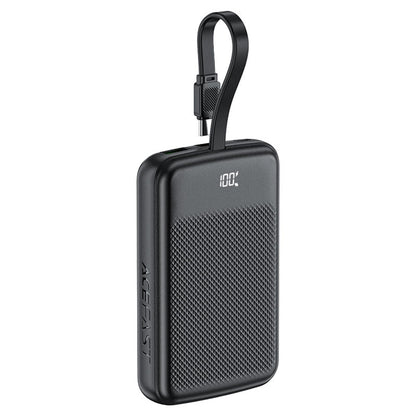 Externer Akku Acefast M13, 10000mAh, 22.5W, QC + PD, 1 x USB-A - 2 x USB-C, Schwarz.