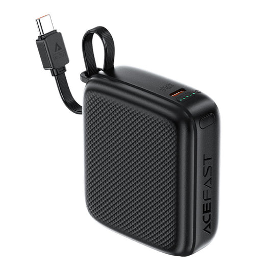 Externer Akku Acefast M15, 10000mAh, 20W, PD, 2 x USB-C, Schwarz