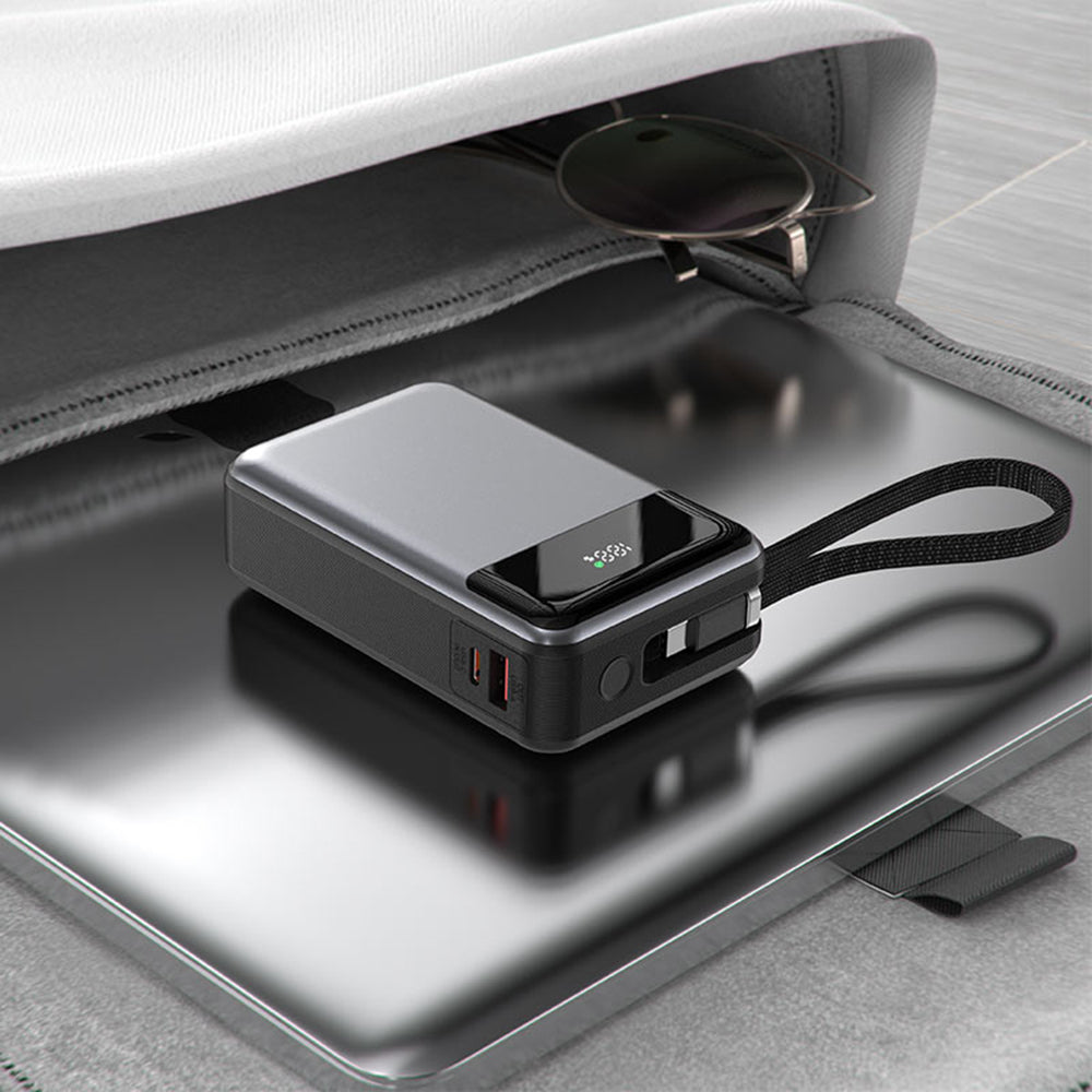 Batterie Externe Acefast M21, 20000mAh, 65W, QC + PD, 1 x USB-A - 2 x USB-C, Noire