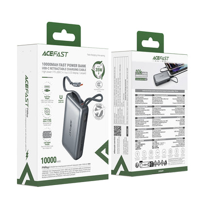 Batterie Externe Acefast M32, 10000mAh, 35W, PD, 2 x USB-C, Gris