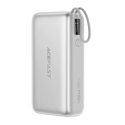 Batterie Externe Acefast M34, 20000mAh, 45W, QC + PD, 1 x USB-A - 2 x USB-C, Argentée
