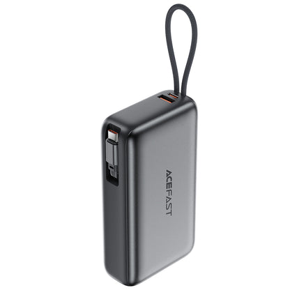 Batterie Externe Acefast M34, 20000mAh, 45W, QC + PD, 1 x USB-A - 2 x USB-C, Gris