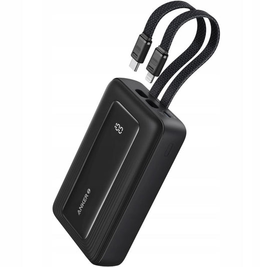 Batterie Externe Anker PowerCore, 10000mAh, 30W, QC + PD, 1 x Lightning - 1 x USB-A - 2 x USB-C, Noire A1680G11